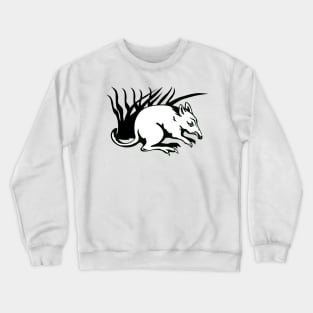 Bandicoot Black and White Retro Crewneck Sweatshirt